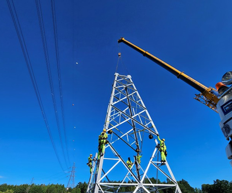 Bild fran projektet 400 kV UL24 Vietas – Ritsem