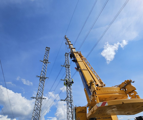 Bild fran projektet 400 kV UL24 Vietas – Ritsem
